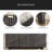 Fluted Sideboard Buffet Cabinet,with Doors,Adjustable Shelves,Wood Legs-766973892
