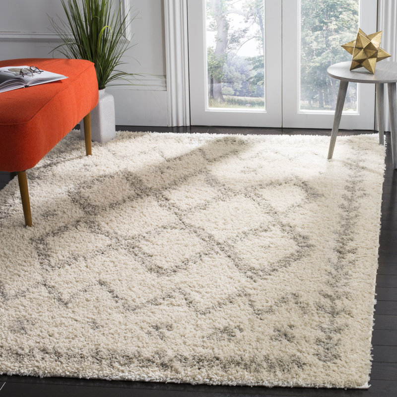 Rayleigh Geometric Hand Woven Area Rug, Rectangle 201 x 279 cm