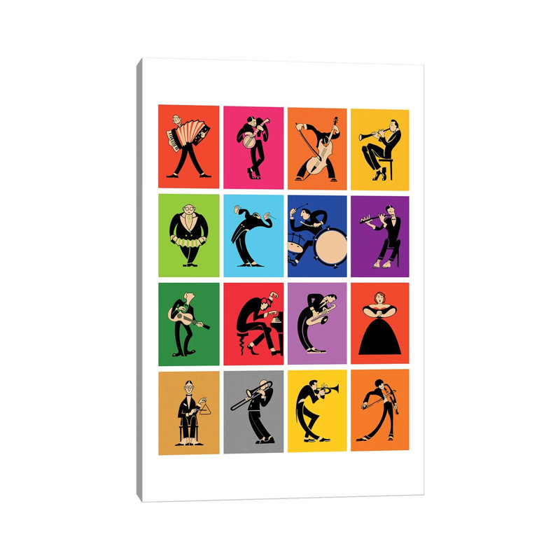 The Musicians by Mark Rogan - Wrapped Canvas Print, 152.5 cm H x 101.5 cm W
