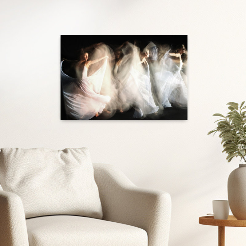 «Ethereal Dance Mouvement», impression d'art dramatique abstrait, H 16 po x l 24 po
