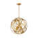 Quon 5 - Light 18.9"  Metal and Crystal Orb 5-light Chandelier