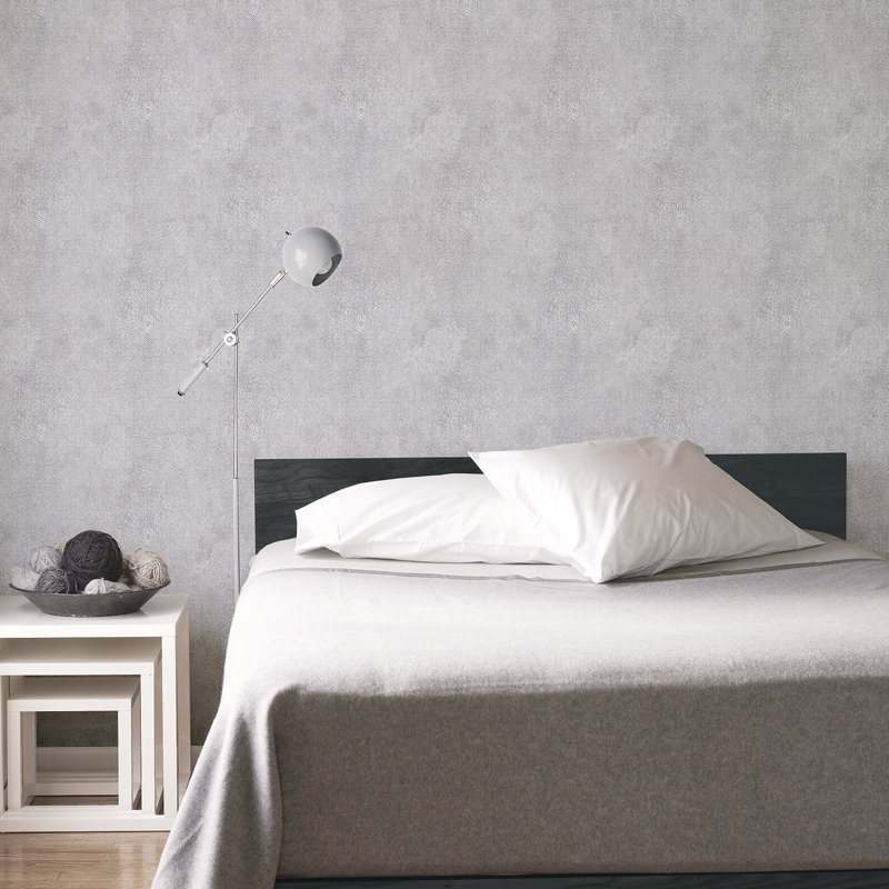 10m x 53cm Matte Wallpaper Roll, Grey