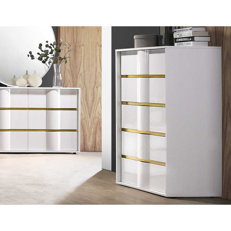Commode 5 tiroirs Milly 