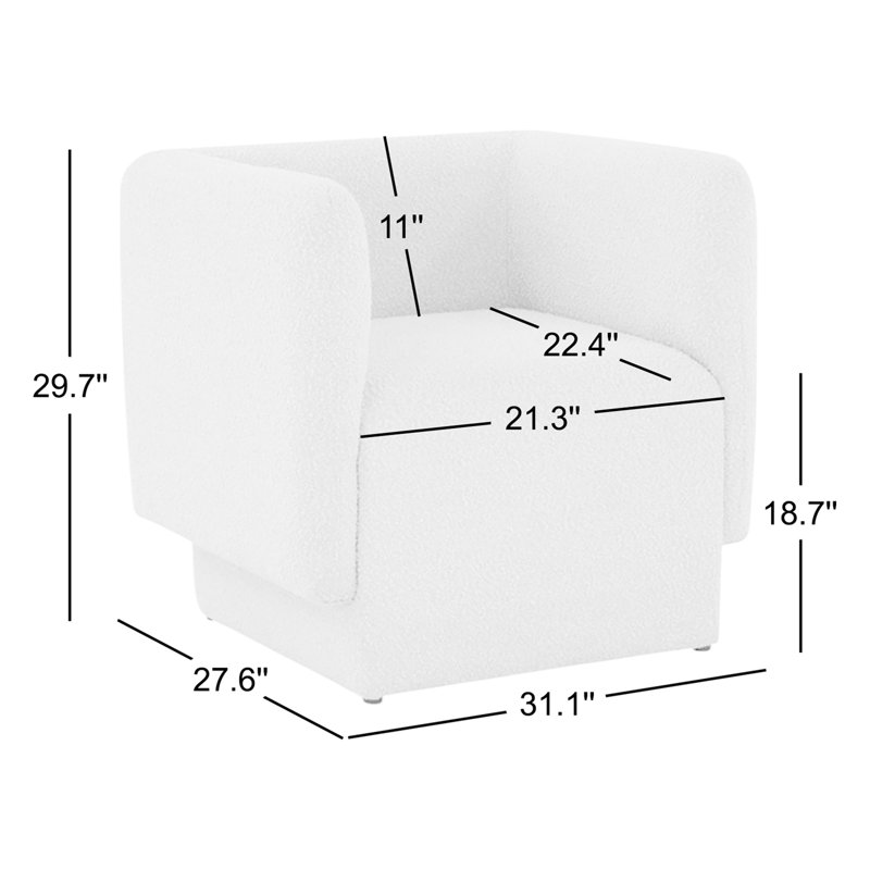 Fauteuil de 31,1 po de large Linus