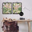  «Tropical Irises Abstraction», ensemble de 2 toiles flottantes encadrées par June Erica Vess-271288291-271288292