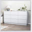 Commode 9 tiroirs pour chambre à coucher avec grands tiroirs, commode en bois, grande commode de plancher, long meuble télé moderne, table d'appoint de rangement Mid-Century-755772044