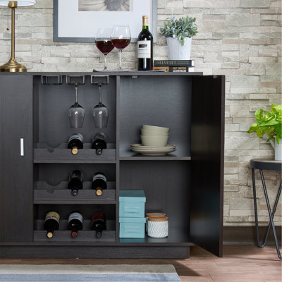 Storage Cabinet, Wine Cabinet, Wooden Accent Cabinet, Sideboard For Kitchen