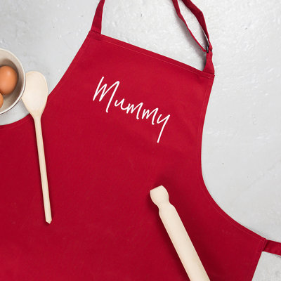 Mother's Day Solid Colour Bib Apron
