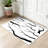Orange Branches Branch Abstract Art Autumn Black Decoration Machine Washable Indoor Area Rug-129431643