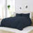 Pinch Pleat Textured Duvet Cover Set-463085932-463085935