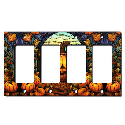 Figurine murale d'Halloween festive et citrouille d'Halloween