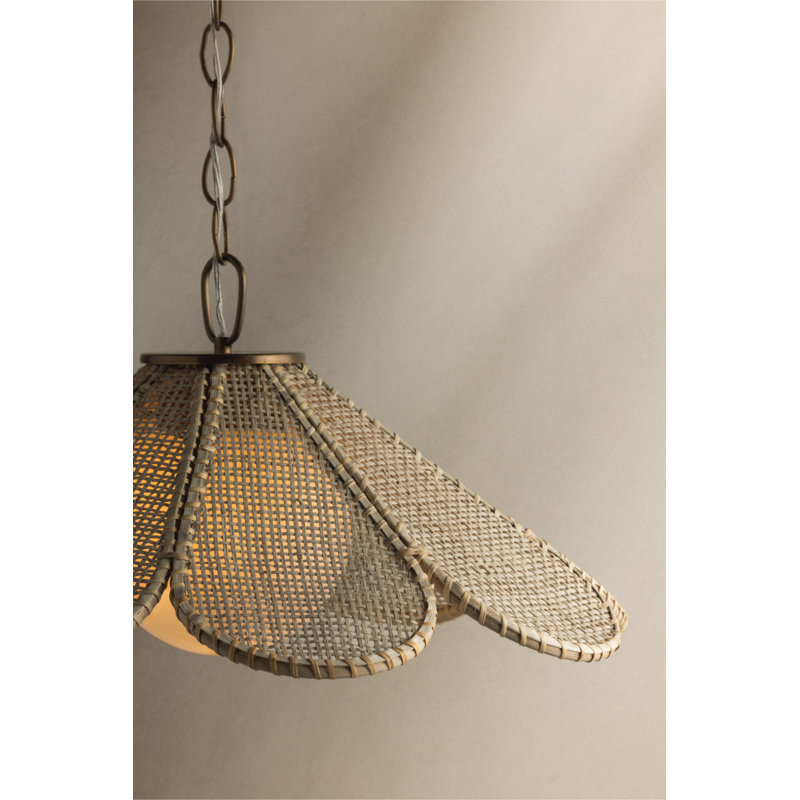 Petal Pendant by Lauren Liess x Troy, 15W, 16.75" H x 6" W x 0.75" D