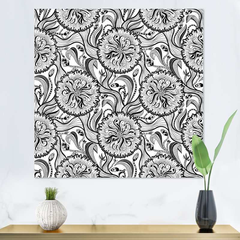 Monochromes de formes organiques III - reproduction sur toile, H 16 po x l 16 po x P 1 po, Toile tendue