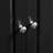 Tall Storage Cabinet With Two Drawers For Bathroom/Office, Black-206257056