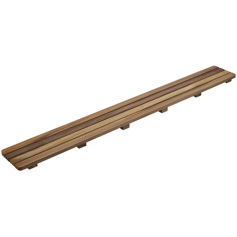 Groove Teak Drain Cover Receptor