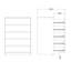 Analice 77 cm W Chest of 5 Drawers
