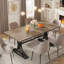 Table de salle à manger, rectangulaire, base en métal, 63 pouces-111236769-111236772