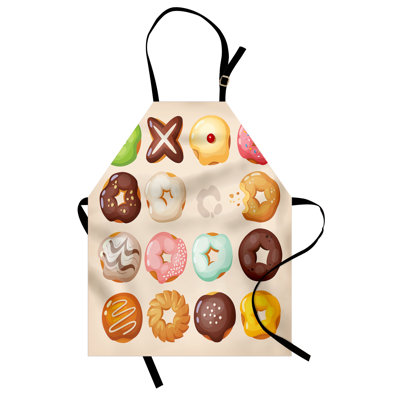 East Urban Home Donut Apron, Cooking Gardening, Adult Size, Multicolor