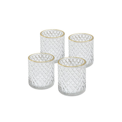 Elizel 3.5'' H Glass Tabletop Votive Holder
