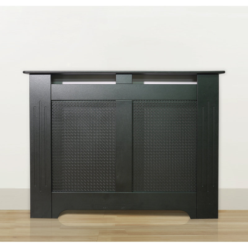 Radiator Cover, 90cm H x 120cm W x 20cm D, Black