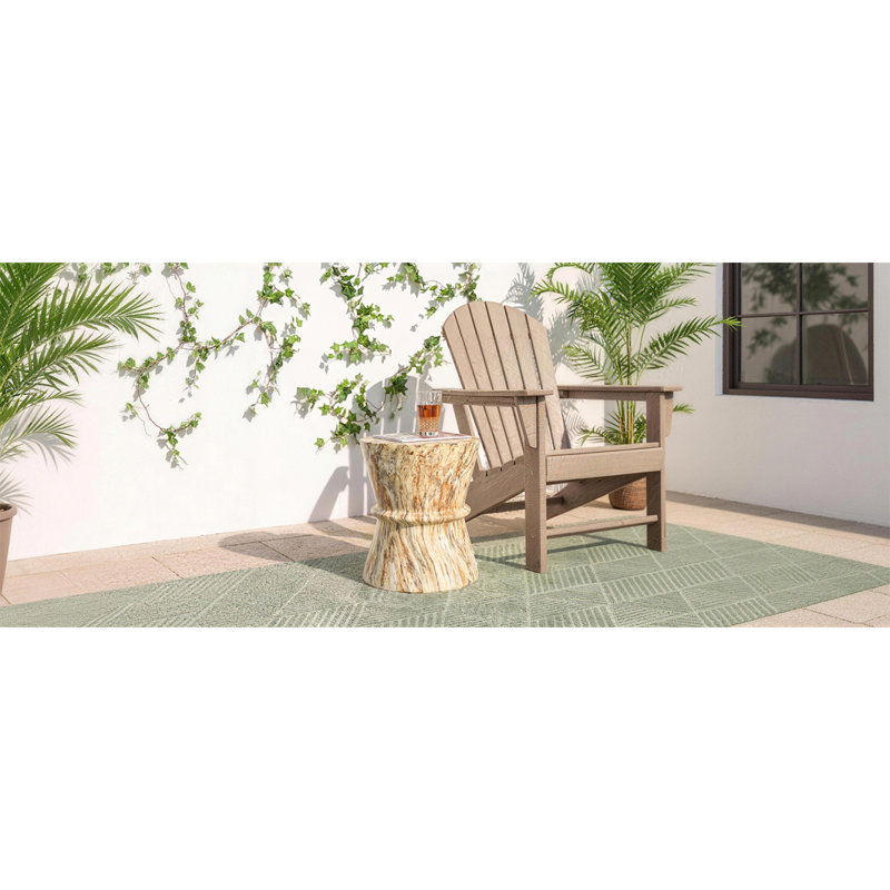Table d'appoint en forme de sablier U_Style, Ambre; brun / ambre