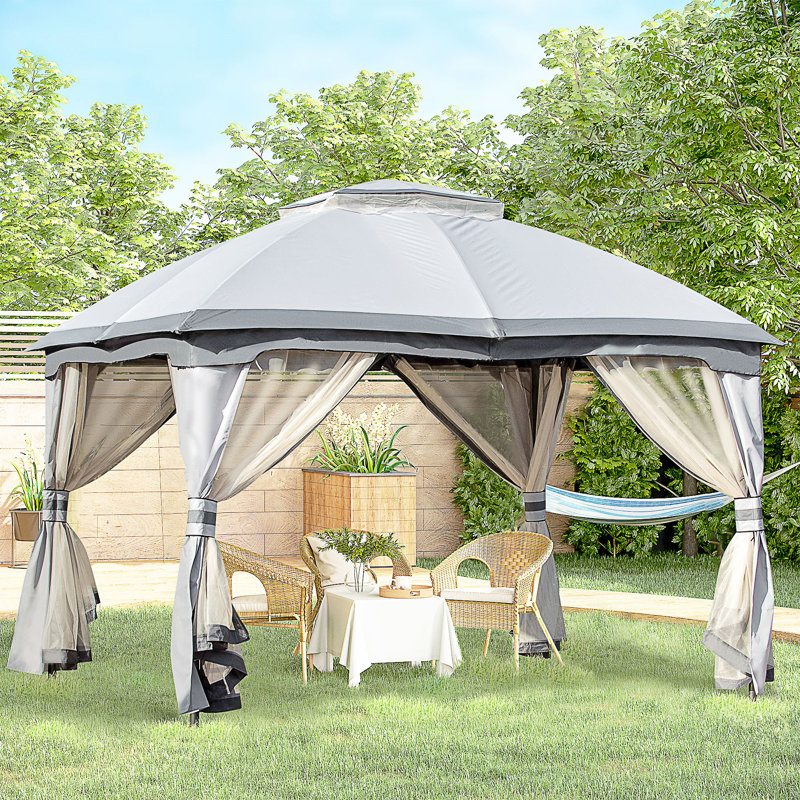 Pavillon de jardin extérieur 10 pi x 12 pi