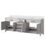 Plateau de meuble-lavabo double l 84 po x P 22 po Laurel-82319308-82319311