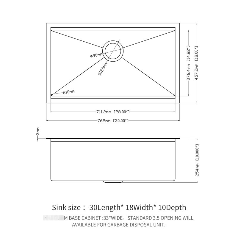 Gunmetal Black, Workstation Kitchen Sink, 16 Gauge T304 Nano, Condensation - Smooth Surface For Easy Cleaning