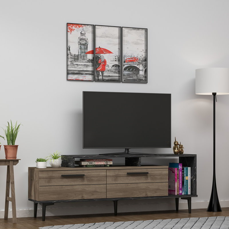 Crissandra Unfinished TV Stand for TVs up to 70"