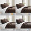 Ensemble de courtepointe surdimensionnée Vilano de Southshore Fine Linens, literie matelassée légère en microfibre doublement brossée et 1 taie d'oreiller, 1 place/1 place XL, brun chocolat-1368851785-1368851777