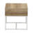 Coastal Oak & Iron Wrap End Table with White Frame-2021401496