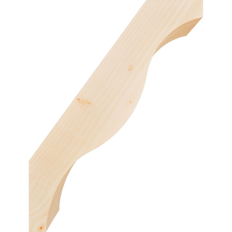 Attelle de genou Funston, Sapin de Douglas, Lisse, H 24 po x l 5,5 po x P 18 po