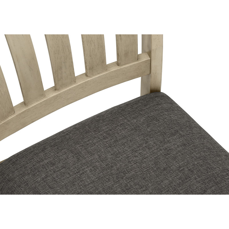 Ensemble de 2 chaises de salle à manger rembourrées et chaises de cuisine avec pieds en bois