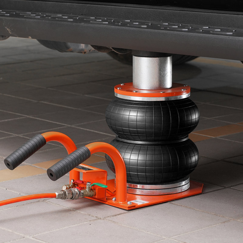 Cric pneumatique 3 tons / 6 600 lb avec colonne surélevée pour berline VEVOR Air Jack