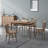Modern Nut-Brown Rectangular Solid Wood Dining Table-686774527