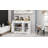 Farmhouse Buffet Cabinet Storage Sideboard With 3 Drawers And 3 Doors For Dining Living Room Kitchen Cupboard