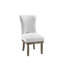 Chaise d'appoint rembourrée Ahupendra en gris (ensemble de 2)