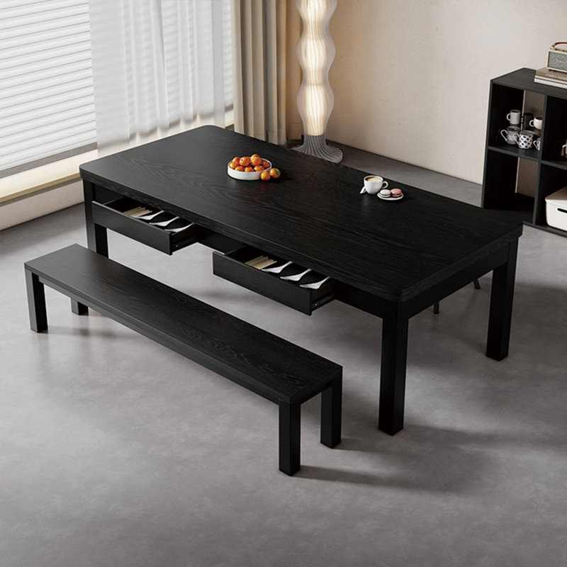 Solid wood multifunctional table set, 29.52"H x 70.86"L x 31.49"W