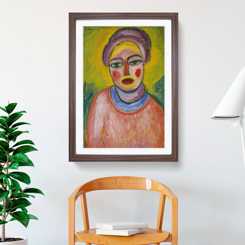 Spring by Alexej Von Jawlensky - Picture Frame Painting, 48cm H x 36cm W x 2cm D, Walnut