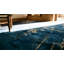 Room Size Knotted Wool Chinese - Peking Rectangle 1920s Blue Antique Rug