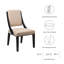 Ensemble de 2 chaises de salle à manger rembourrées en tissu Cambridge-1859562417