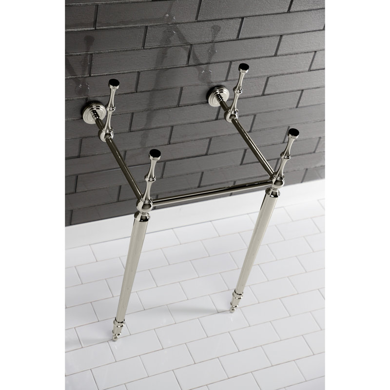 Base de meuble-lavabo simple 16 po Edwardian, Nickel poli