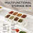 Divided Serving Tray Plastic 8 Compartment With Lid And Handle