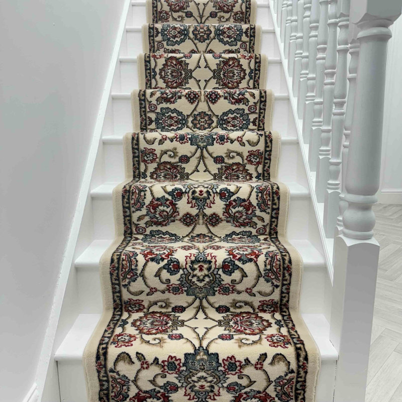 Stair Runner Damask Area Rug, Stair Runner 66 x 600 cm