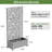 Metal Planter Box with Trellis-82995663