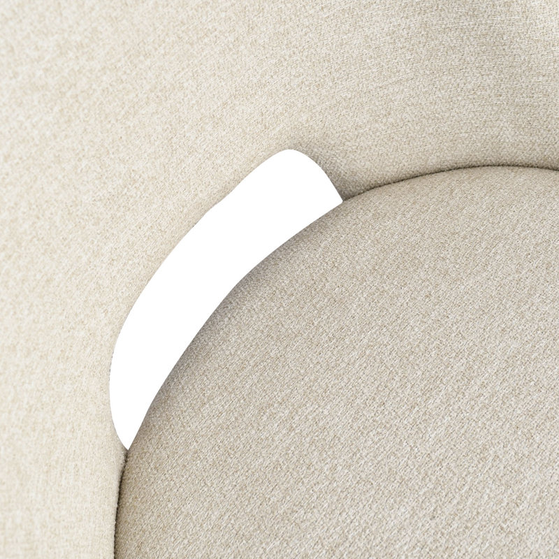 Ensemble repas 5 pièces avec table en verre trempé Aunnika, Beige