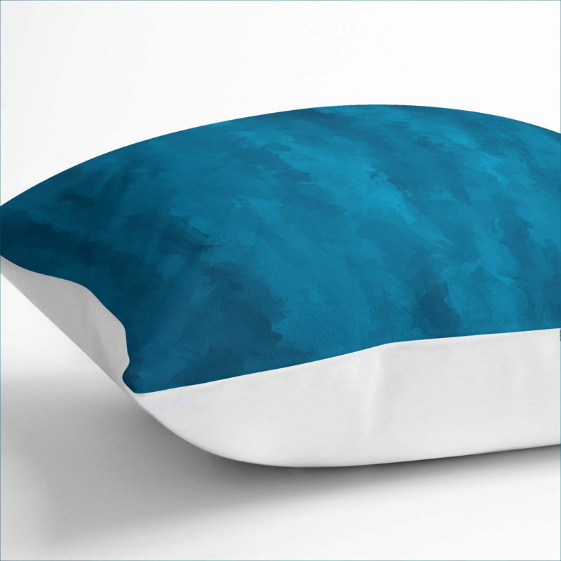 Square Throw Cushion, 40cm H x 40cm W x 15cm D, White