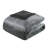 Mira Charcoal Crushed Velvet Sherpa Reversible 3-Piece Full/Queen Comforter Set-1046338013-1026613260