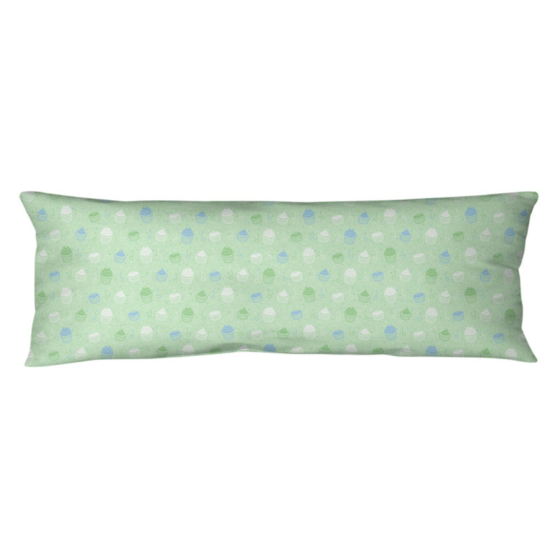 Katelyn Elizabeth Reversible Throw Pillow, Poly Fill, Plush Fleece, Green/Blue