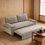 Grand canapé-lit escamotable de 73,2 po, canapé-lit convertible 3 en 1, causeuse en velours multifonctionnel, gris-1716939227
